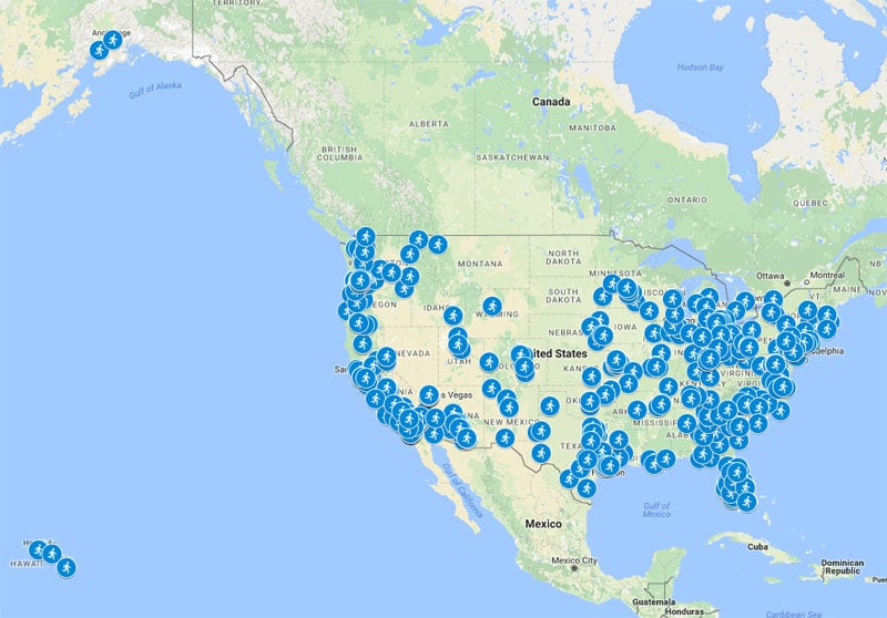 National Rollouts Technician Map