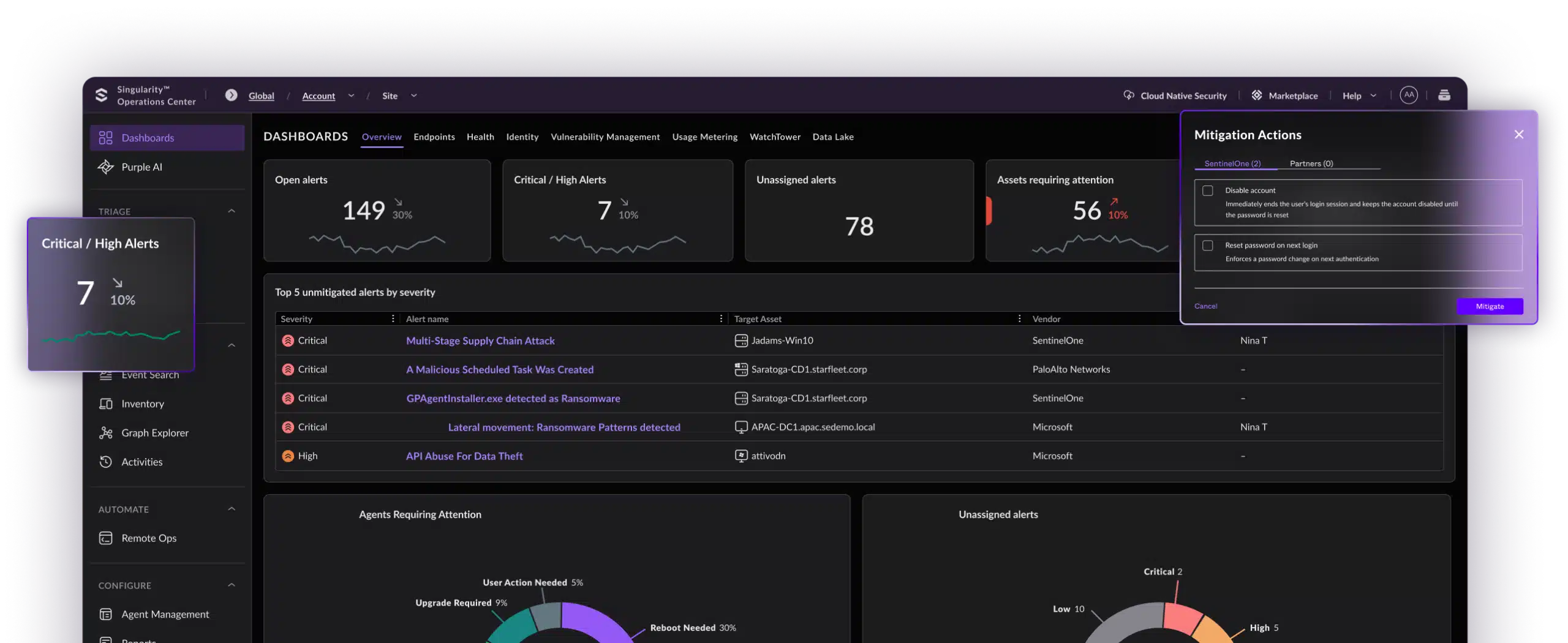 Managed Detection and Response MDR with 24x7 SOC monitoring for real-time threat detection, containment, and compliance reporting
