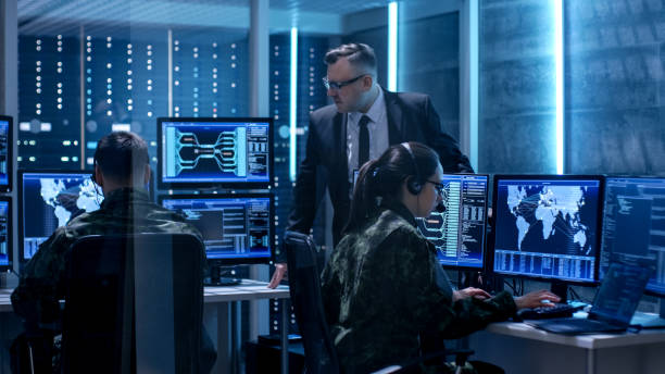 Cybersecurity team monitoring activity in a security operations environment
