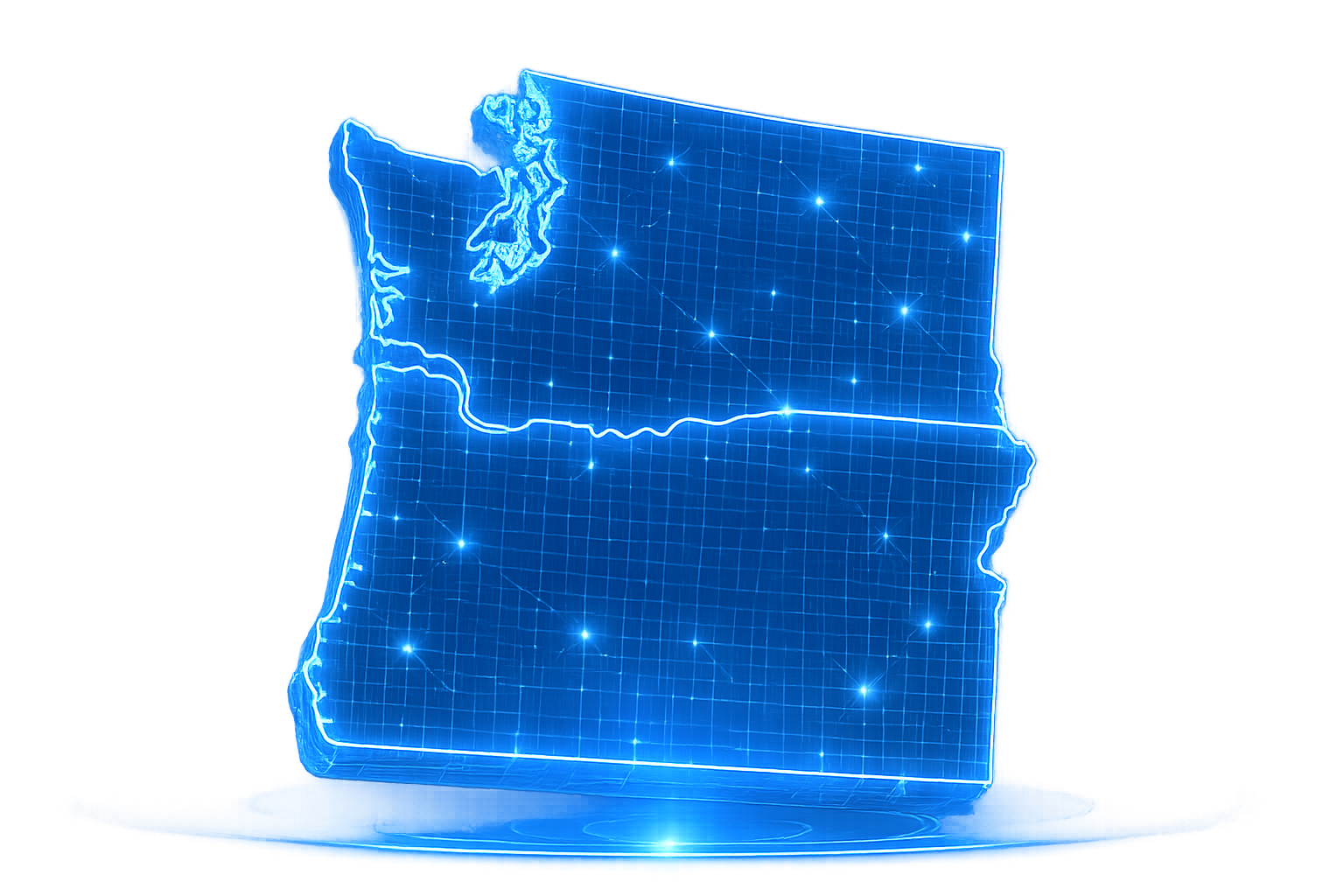 HTG service coverage across Washington and Oregon